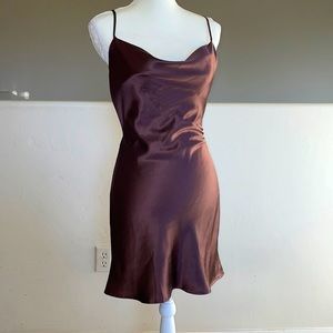 Satin mini dress